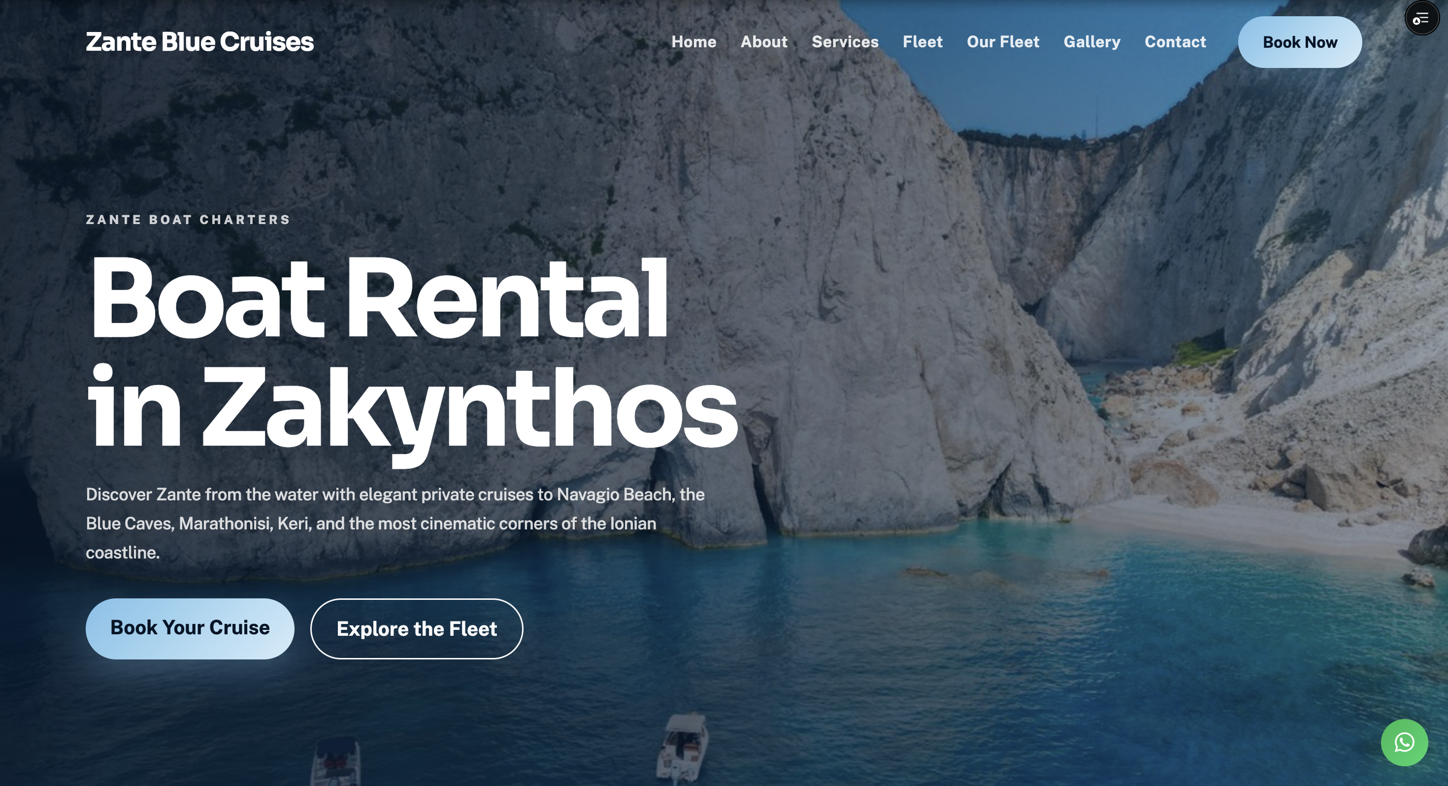 Zante Blue Cruises featured project preview